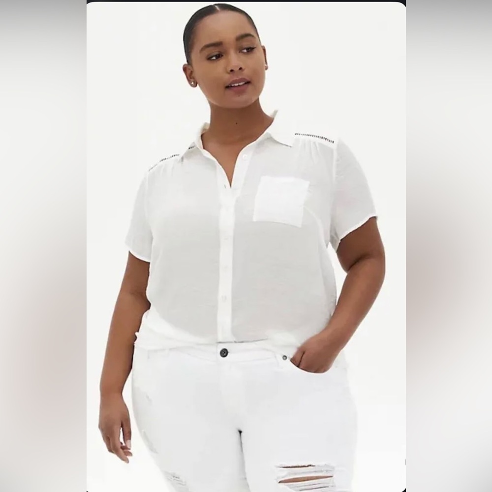 Gauzy torrid top